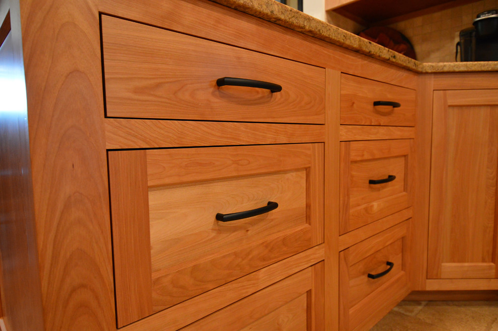 Danbury CT Custom Red Birch Clear Sheen Craftsman Kitchen New York by Ackley