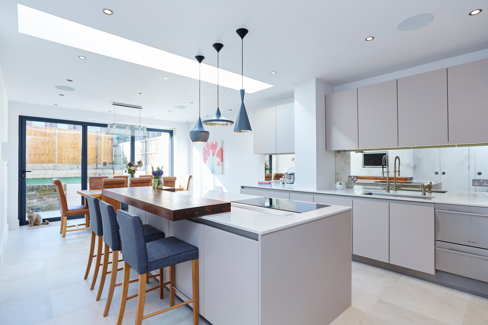 Inspiration for a contemporary kitchen remodel in Sussex