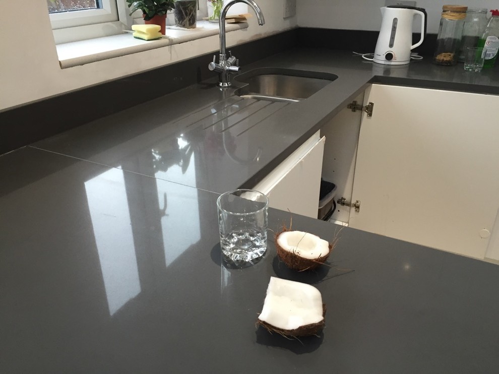 Dark Grey quartz worktop - Contemporary - Kitchen - Other - by TOPSCO ...