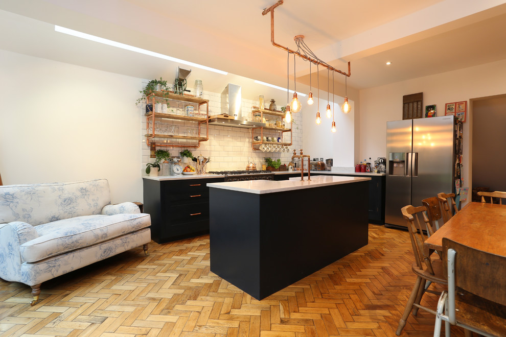 Inspiration for an industrial kitchen remodel in London