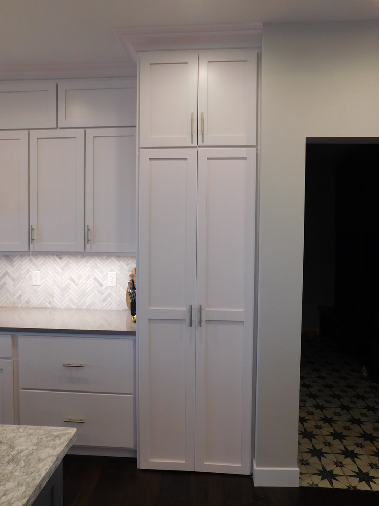 Classic l-shaped kitchen pantry in Other.