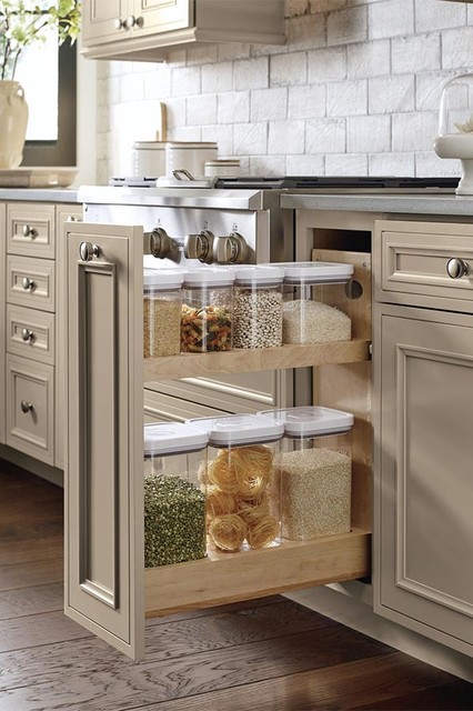 Base Tray Divider Pantry Pull Out Cabinet - Decora