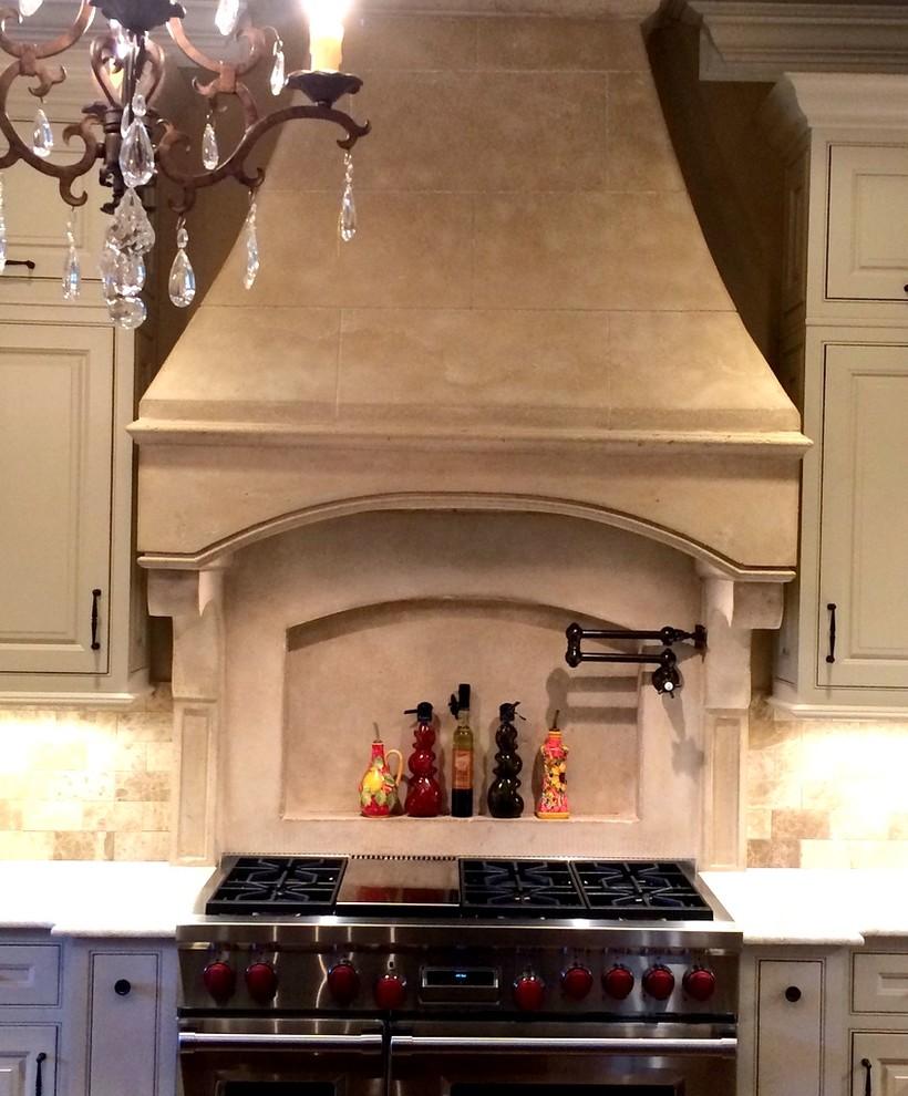 Example of a tuscan kitchen design in Atlanta