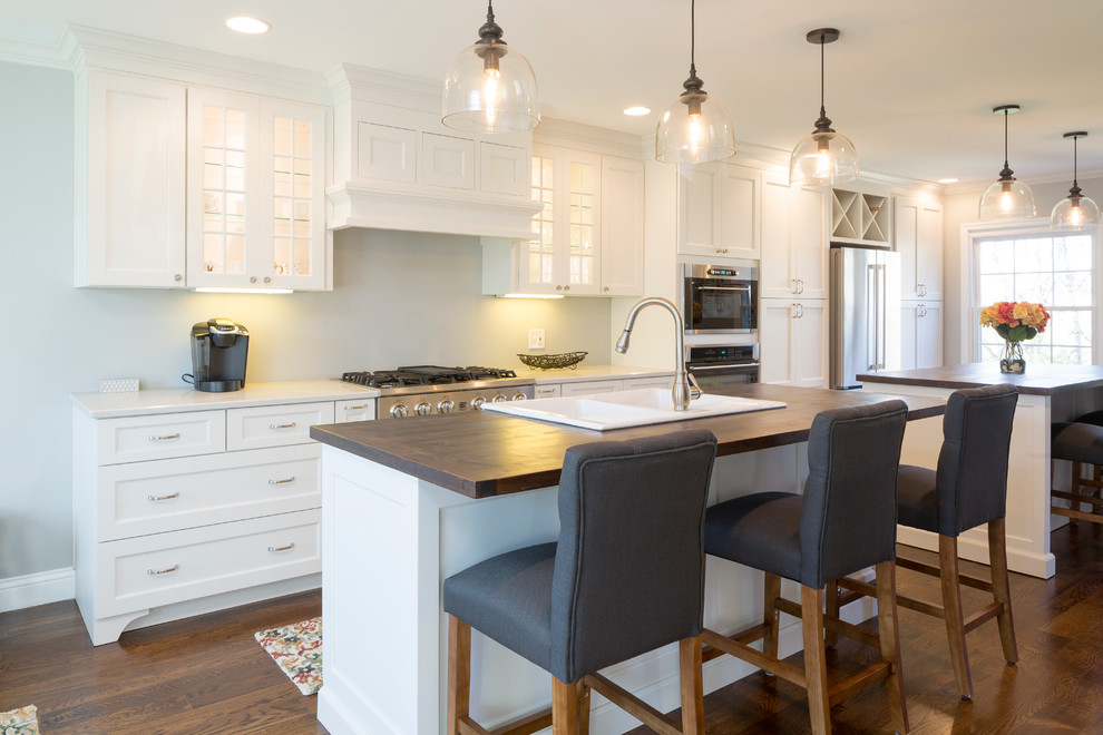 Decorators White Amish Kitchen Cabinets - Traditional - Kitchen -  Cincinnati - by Western Custom Cabinetry | Houzz