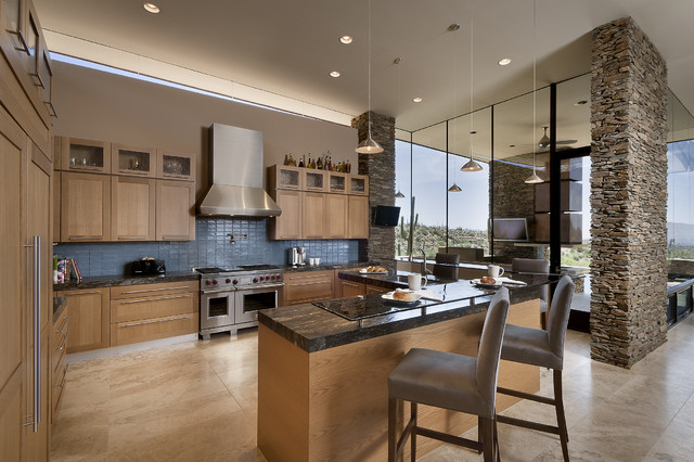 Desert Mountain Residence - Amerikanischer Südwesten - Küche - Phoenix