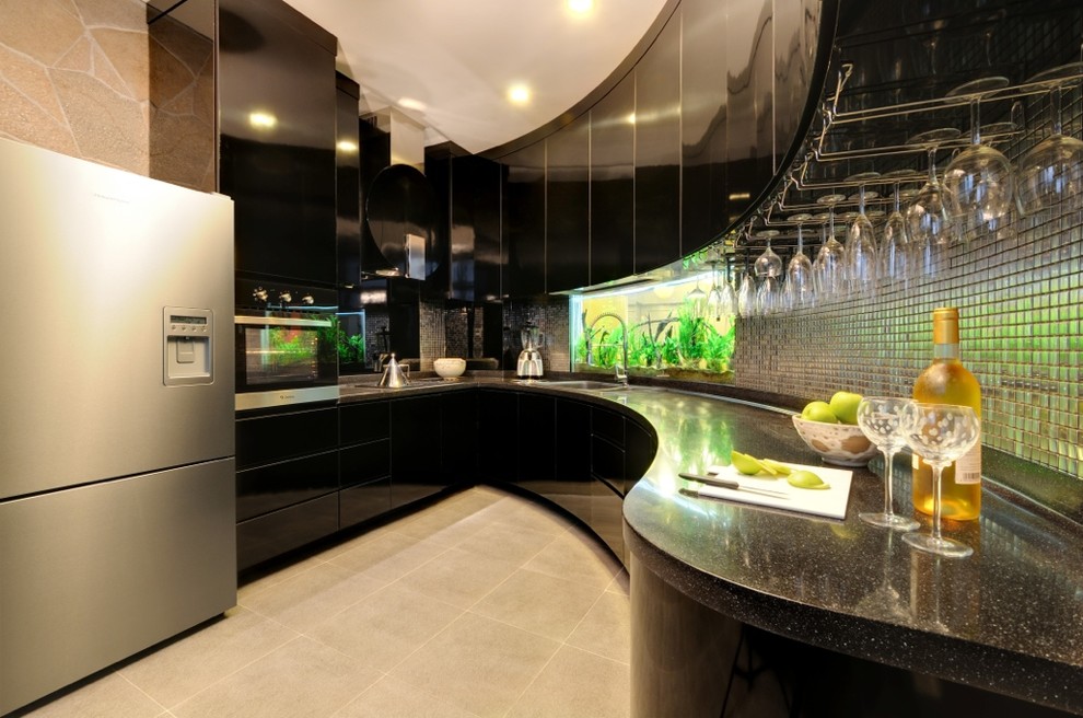Moderne Küche in Singapur