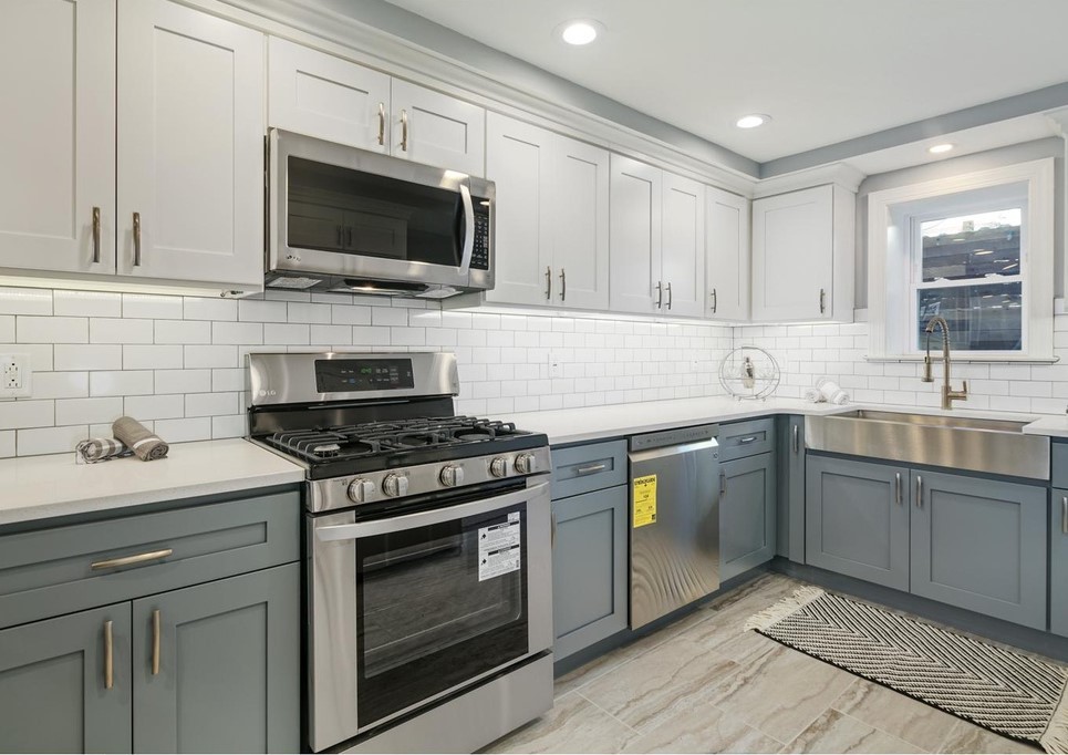 Dickinson Narrows Row Home Revival Modern Kitchen Philadelphia