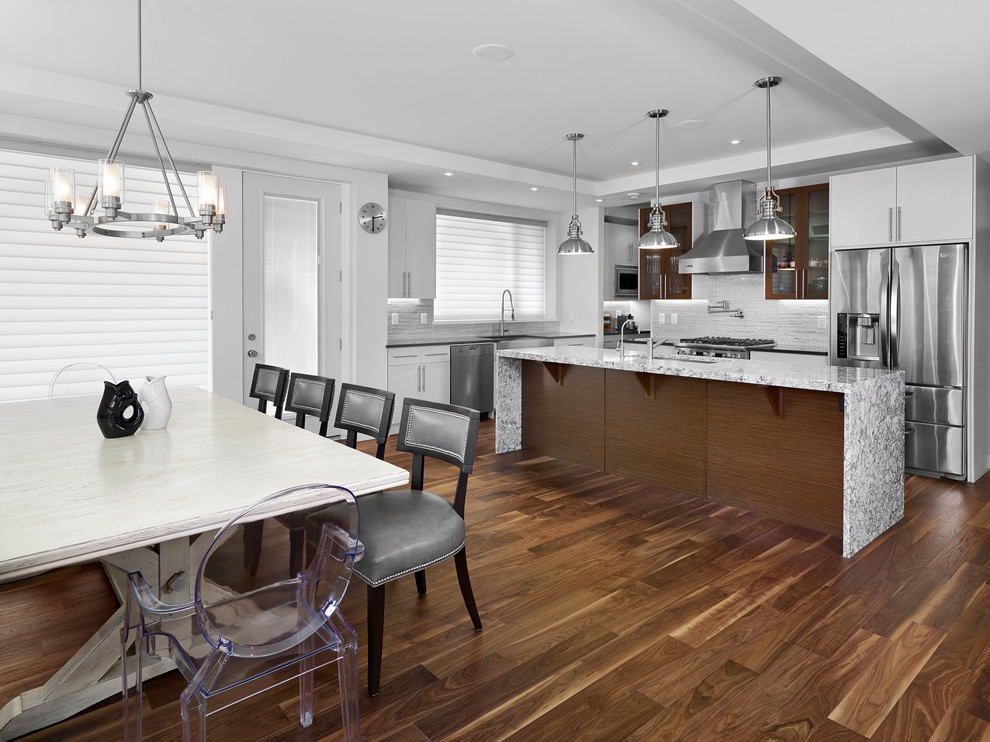 Dining and Kitchen Contemporary Kitchen Edmonton by Habitat