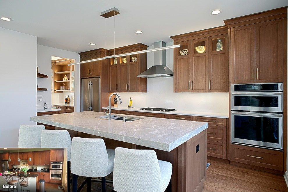 Display in Kitchen Transitional Kitchen Chicago by