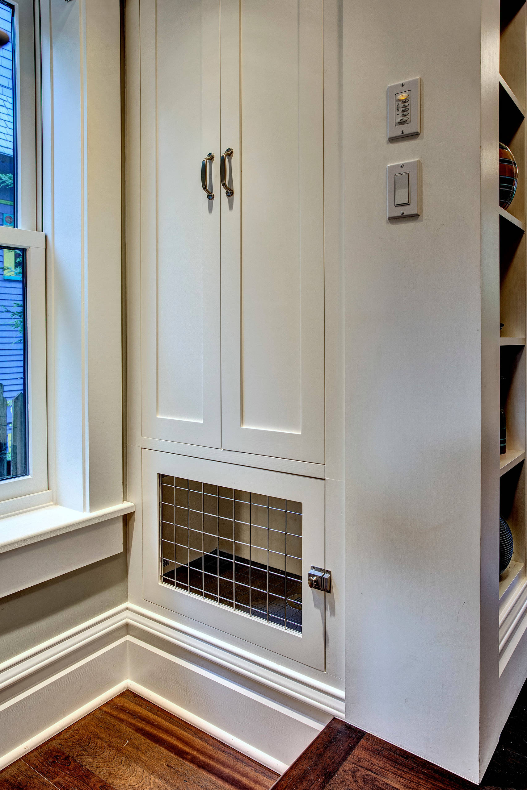 Dog Crate And Pantry Craftsman Kitchen Seattle By Board Vellum Houzz