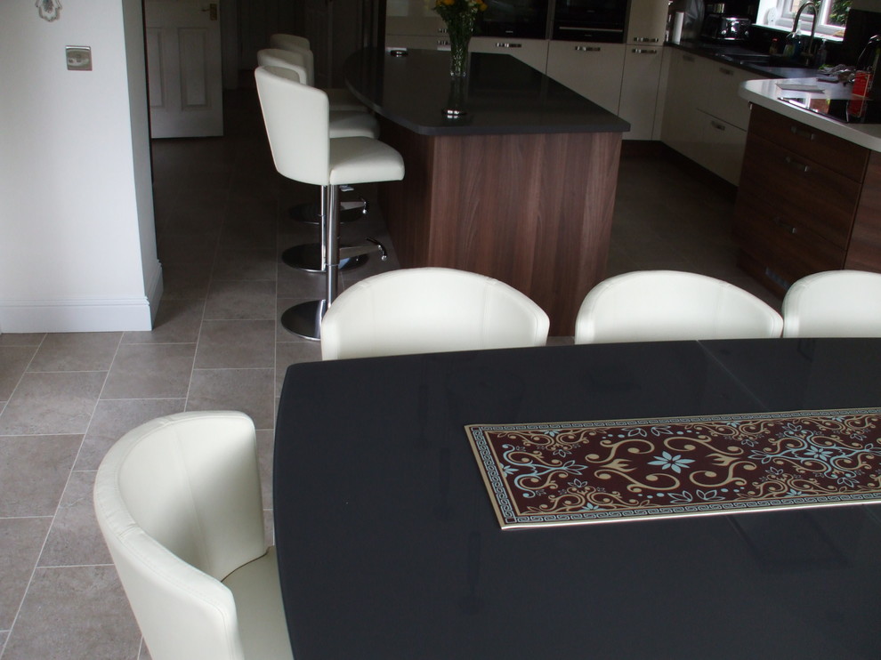 Doris S Dining Chairs and Matching Bar stools in Ivory Colour Leather