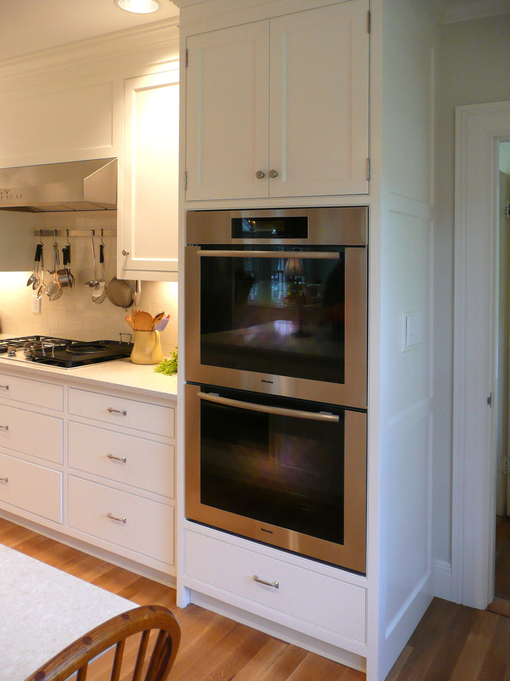 Double Miele Wall Ovens Traditional Kitchen Boston by Don Foote