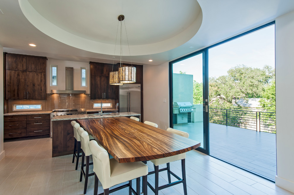 Inspiration for a contemporary kitchen remodel in Austin