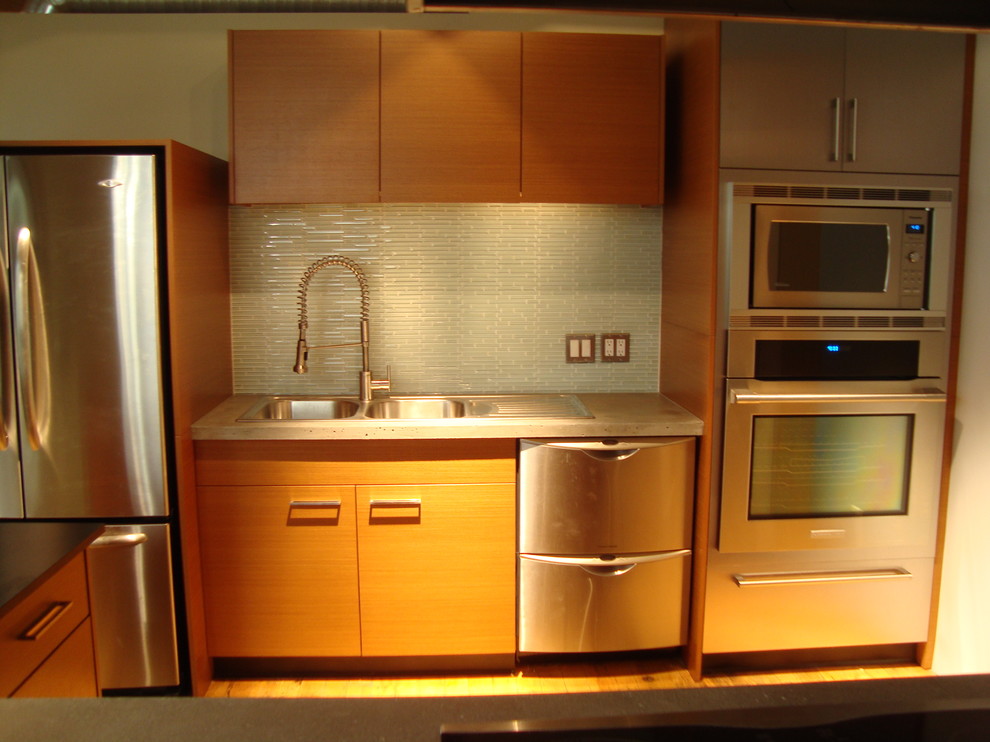 Photo of an urban kitchen in Edmonton.