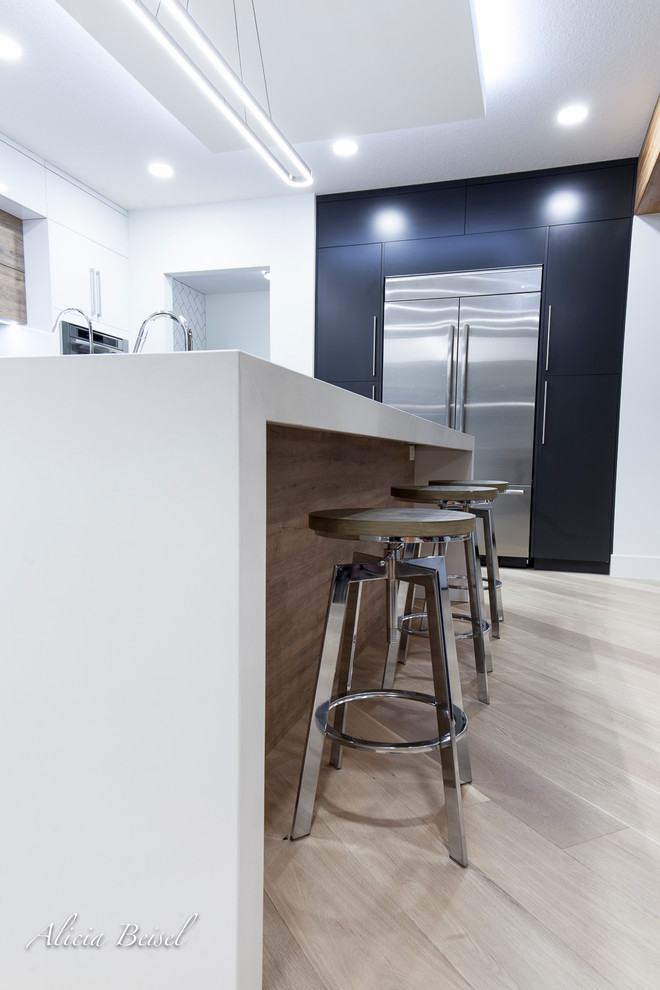 Kitchen - contemporary kitchen idea in Edmonton