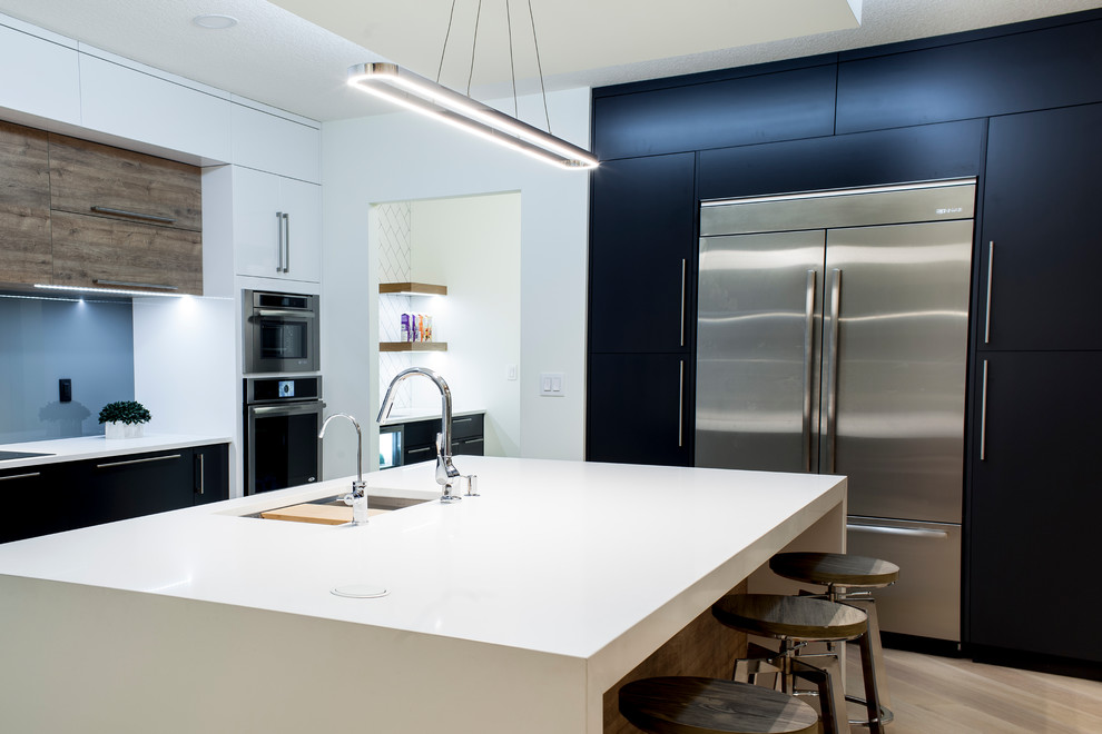 Kitchen - contemporary kitchen idea in Edmonton