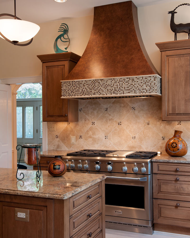 This is an example of a mediterranean kitchen in DC Metro.