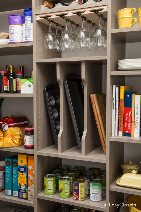 This is an example of a contemporary kitchen pantry in Grand Rapids.
