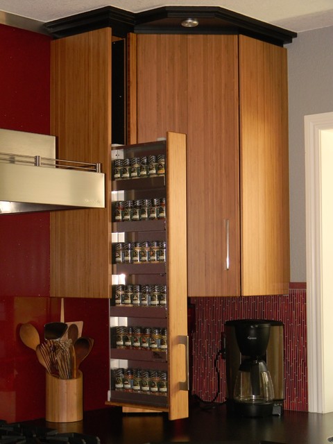 Dropout Spice Rack/Storage System - Contemporary - Kitchen - San Francisco  - by Dropout Cabinet Fixtures LLC | Houzz UK