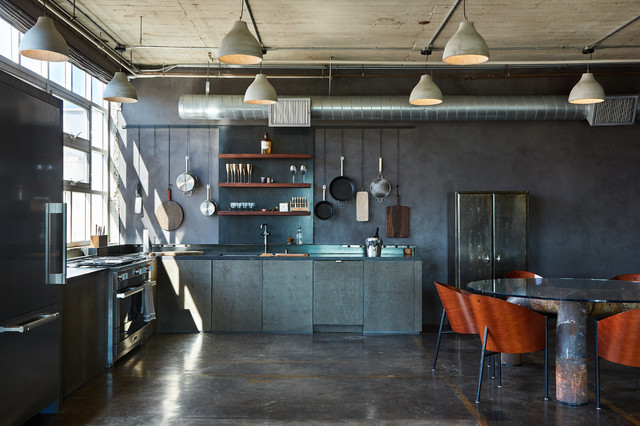 Dtla Industrial Loft Apartment Kitchen And Dining Andrea Michaelson Design Img~8131f3ce0c42317a 4 0914 1 5dc6a60 