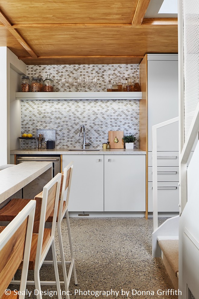 Exempel på ett minimalistiskt kök