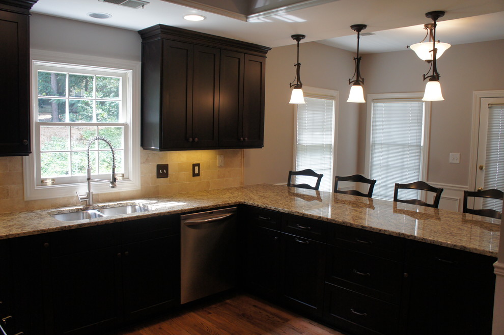 Dunwoody Kitchen & Powder Room Renovation Traditional Kitchen