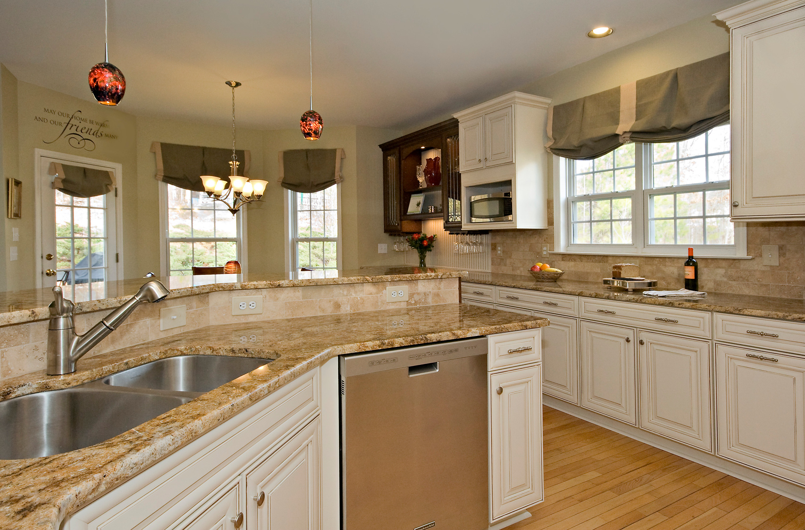 White Oak + Beige Kitchen Cabinets - Beck/Allen Cabinetry