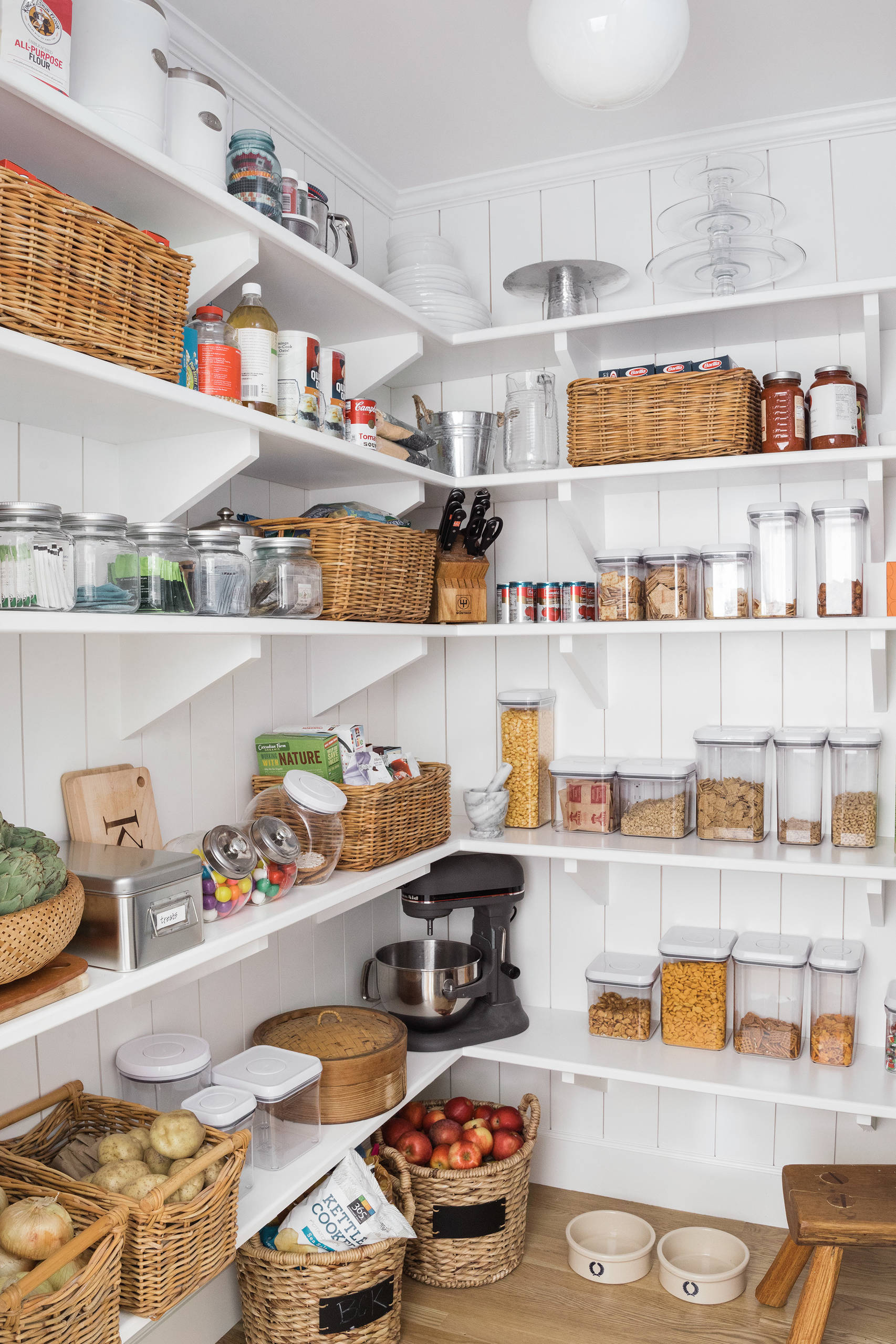 Easy Small Kitchen Pantry Organization - Hen and Horse Design