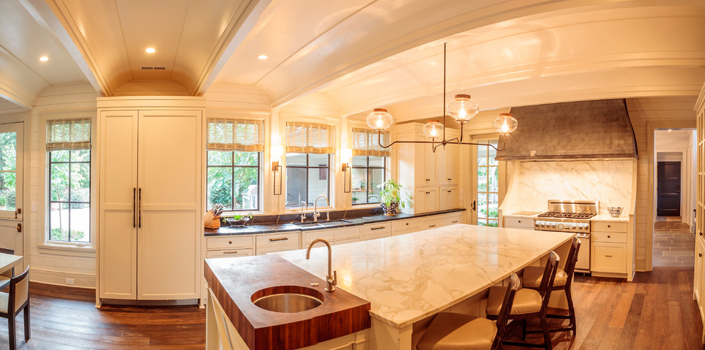 Photo of a contemporary kitchen in Charlotte.