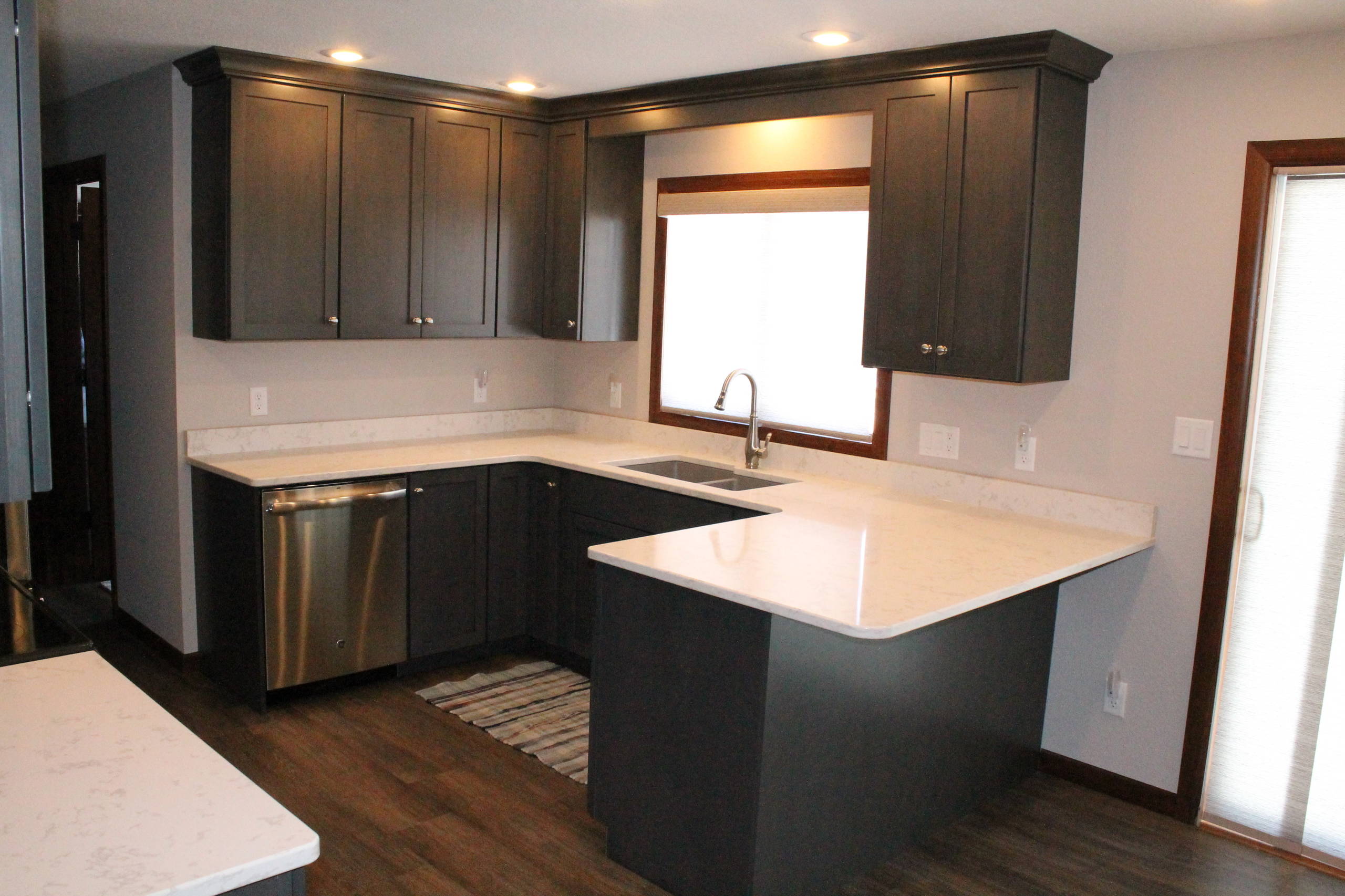 Dynasty By Omega Cabinetry. Puritan door, Cherry wood, Smokey Hills stain.  - Kitchen - Cedar Rapids - by Herman's Kitchen & Bath Design | Houzz