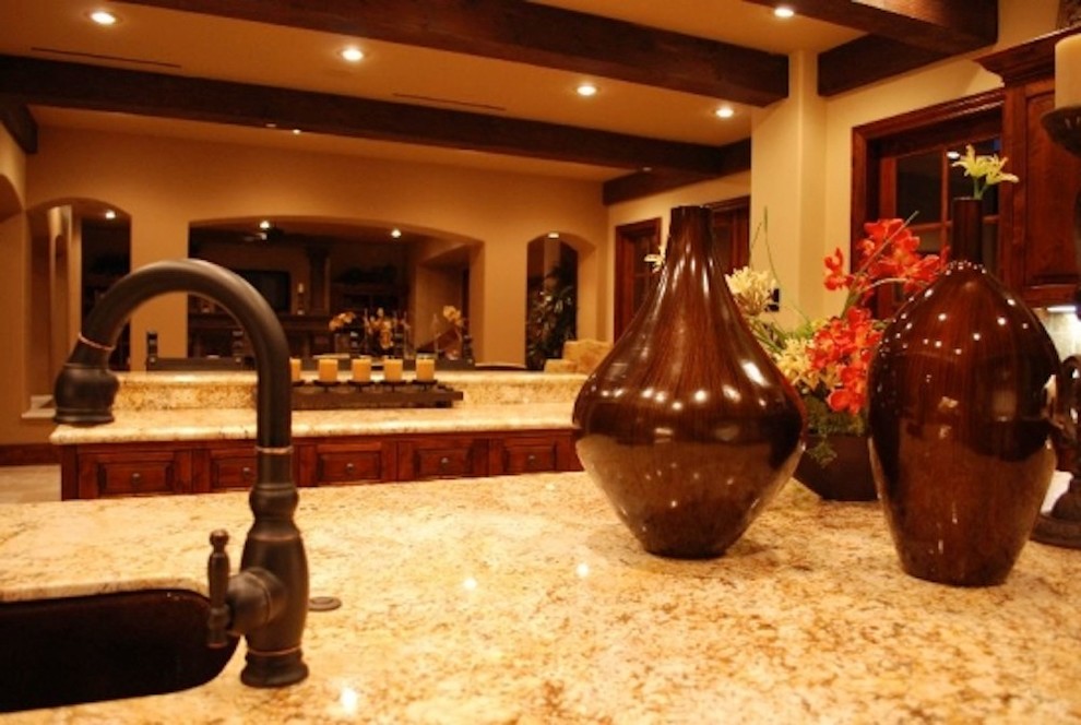 This is an example of a mediterranean kitchen in Las Vegas.