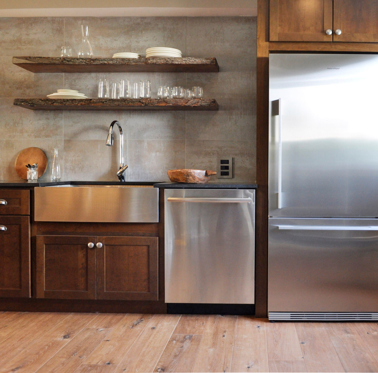 Earthy Kitchen - Condo Renovation - Eclectic - Kitchen - Burlington - by  HAVEN design+building llc | Houzz