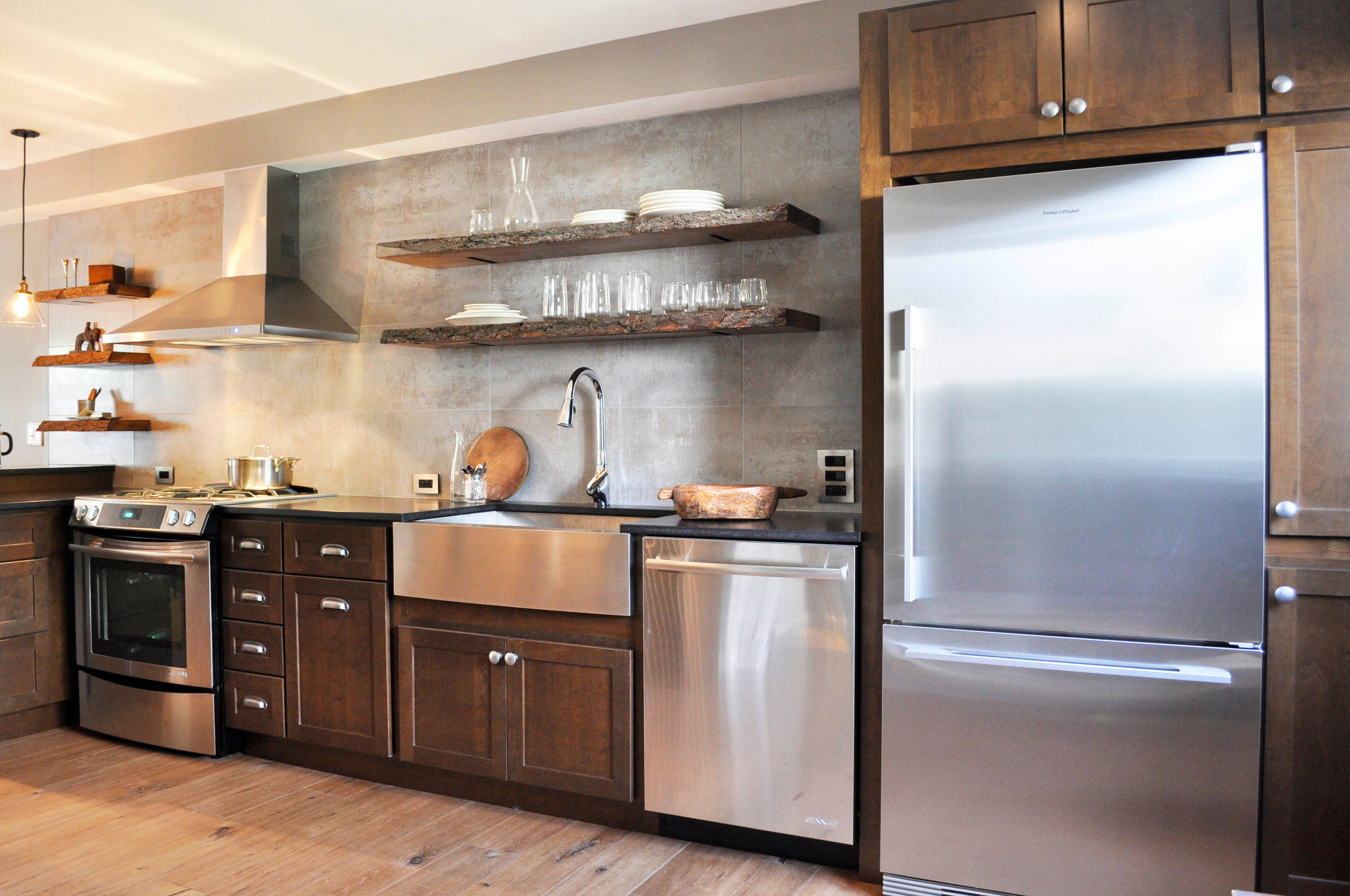Earthy Kitchen - Condo Renovation - Eclectic - Kitchen - Burlington - by  HAVEN design+building llc | Houzz