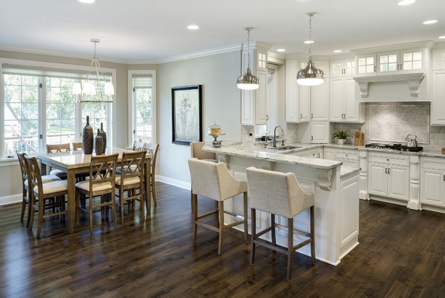 Eat-in Kitchen – Edina Home Transformed Inside and Out - Transitional ...