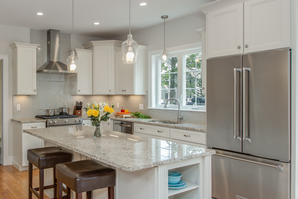 Echelon Linen Kitchen With Custom Features Transitional Kitchen