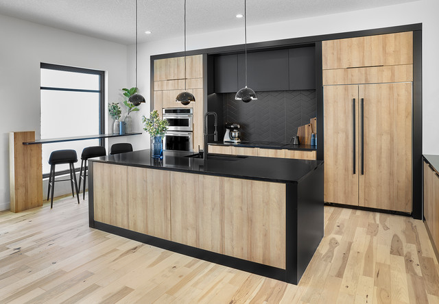 Edmonton New Build By Averton Homes The Ponti 2019 Full House Lottery Home Contemporary Kitchen Edmonton By Superior Cabinets Houzz Nz