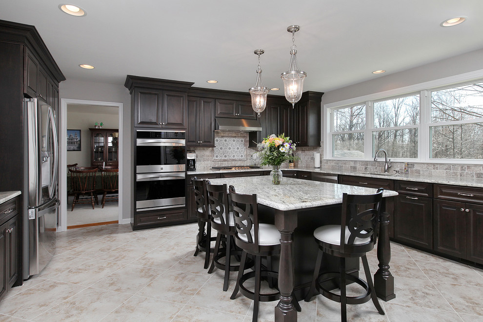 Elegant Brown Kitchen Marlton, NJ Contemporary Kitchen