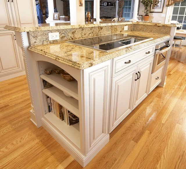 Elegant Kitchen Remodel An induction cooktop and microwave drawer
