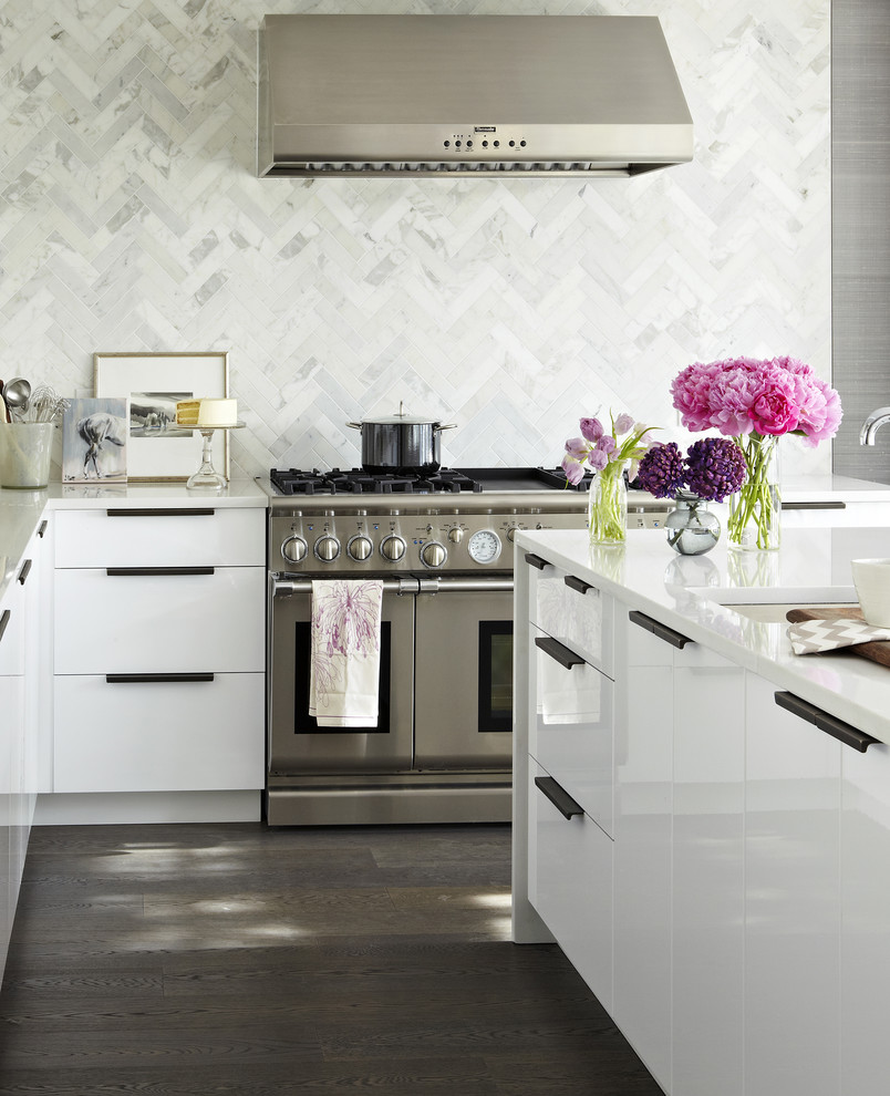 Kitchen - modern kitchen idea in Toronto