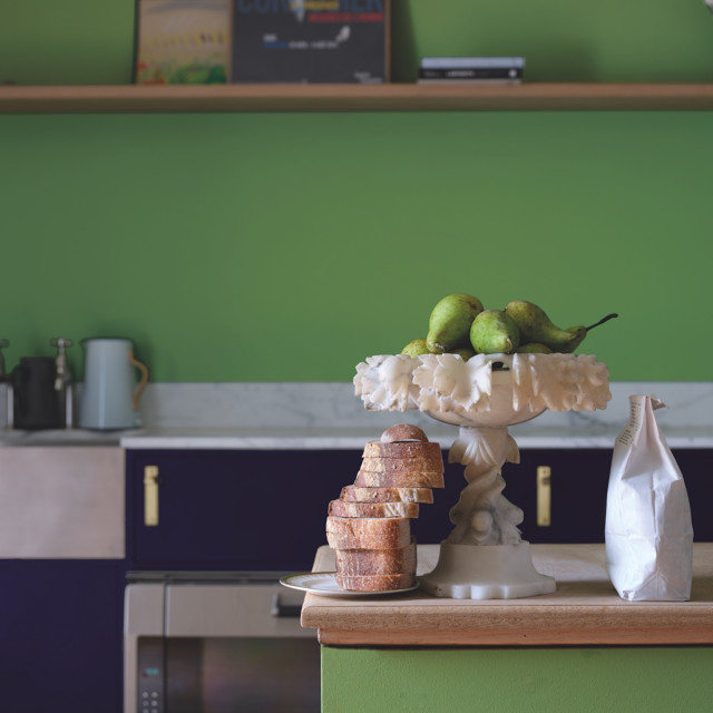 Emerald Green, Imperial Purple Modern Kitchen Dorset by Farrow & Ball Houzz UK