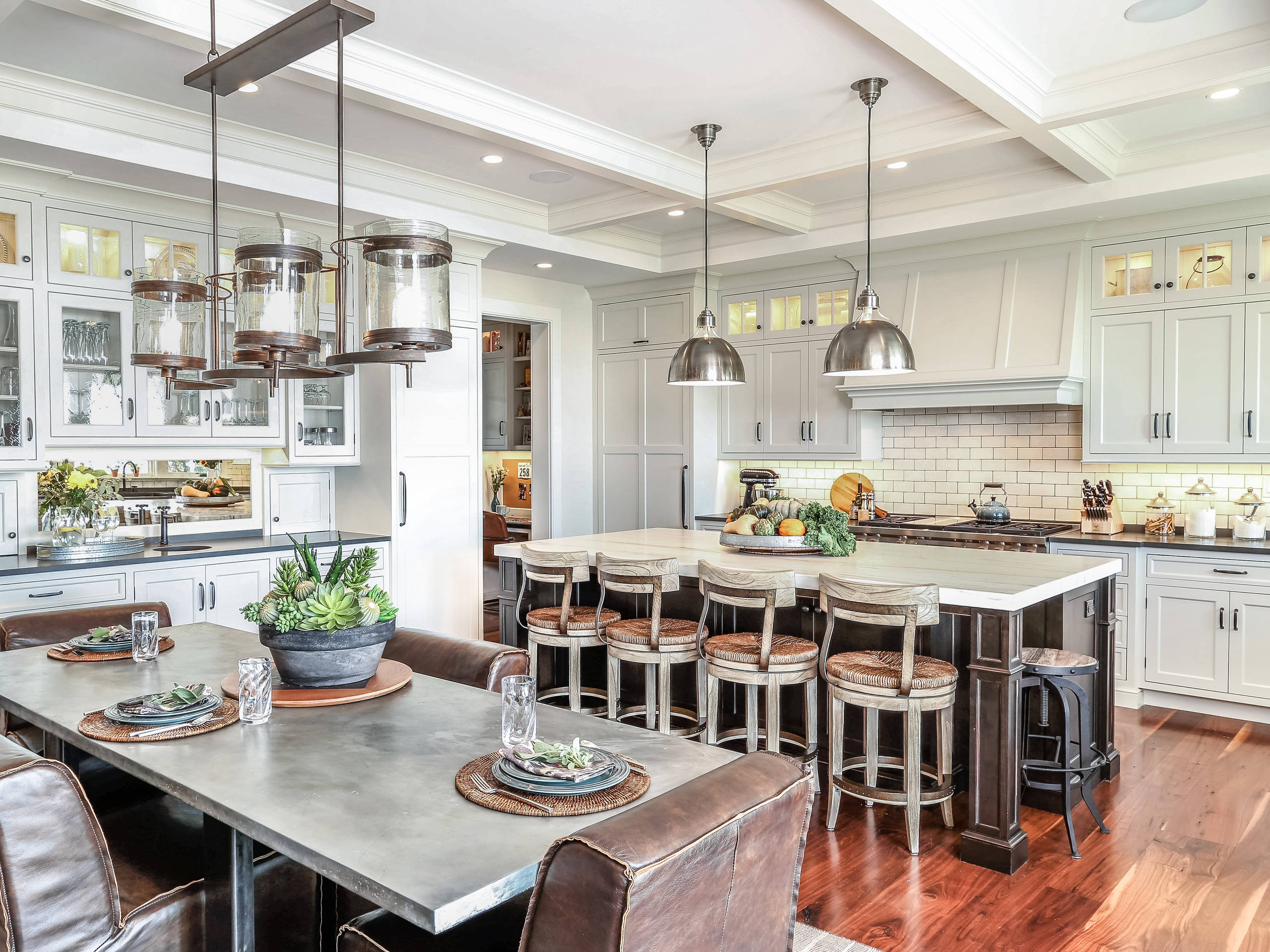 Entertaining Open Kitchen Farmhouse Kitchen Bridgeport By Covenant Kitchens Baths Inc Houzz