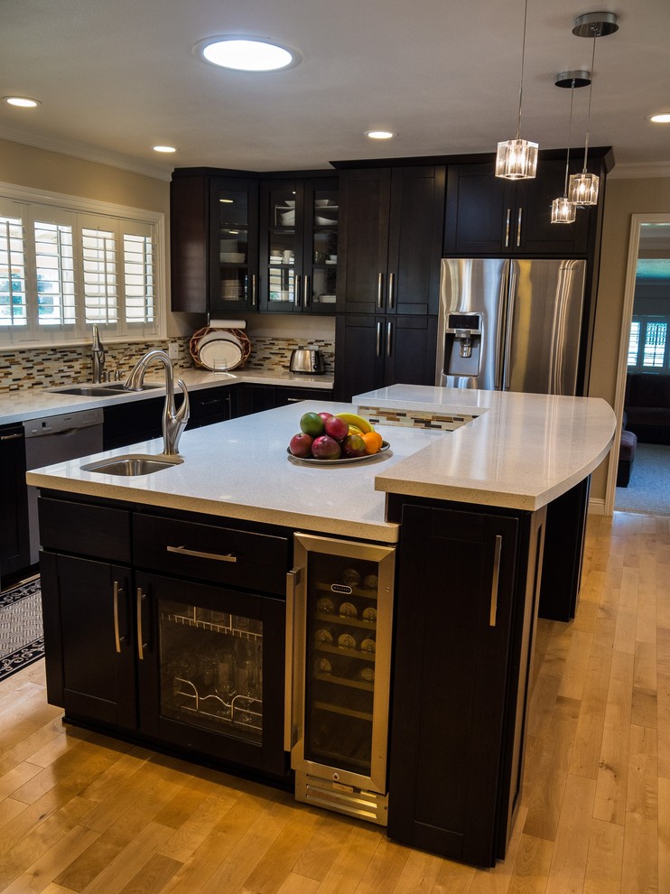 Entry, Kitchen, & Dining Remodel Contemporary Kitchen San