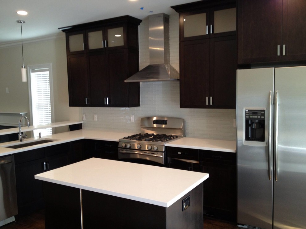 Espresso modern Minimalistisch Küche New York von Alba