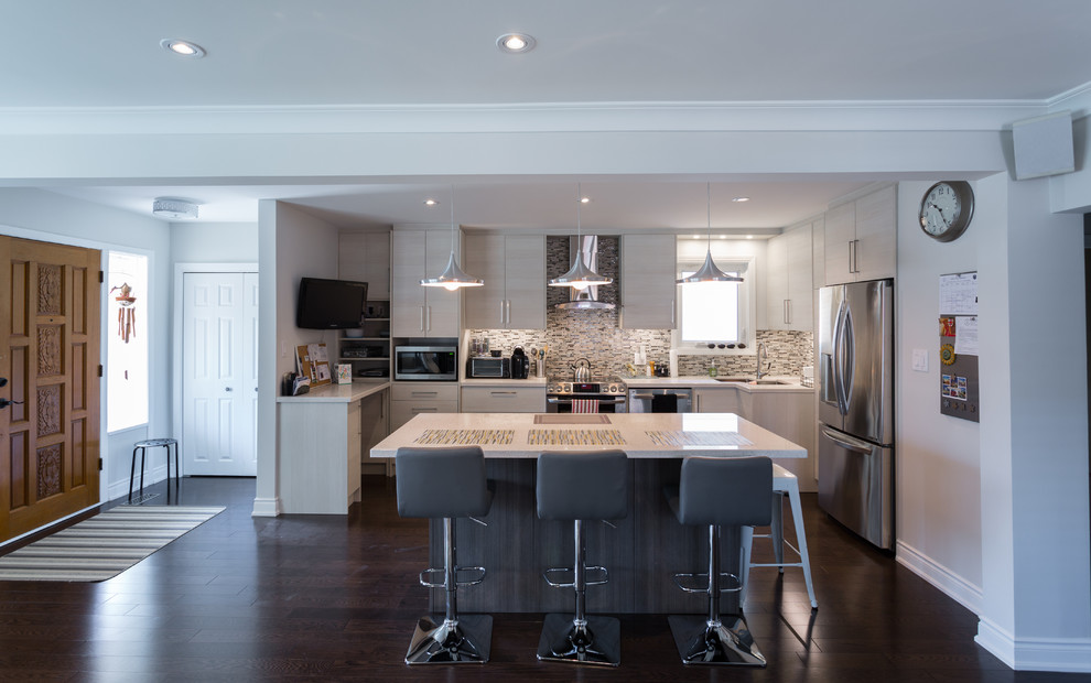 Etobicoke Open Concept Kitchen Remodel - Contemporary - Kitchen