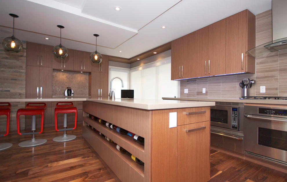 Etobicoke Residence Contemporary Kitchen Toronto by oomph