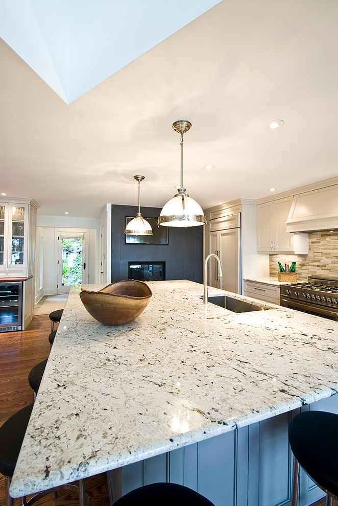 Everest White Granite - Contemporary - Kitchen - Toronto - by Di Pietra ...
