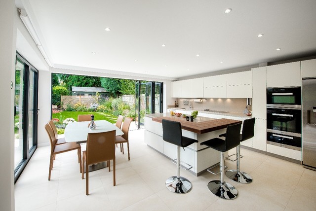 Extension And Refurbishment Of 1950 S Semi Detached Home Modern Kitchen Surrey By Clpm Limited Houzz Uk