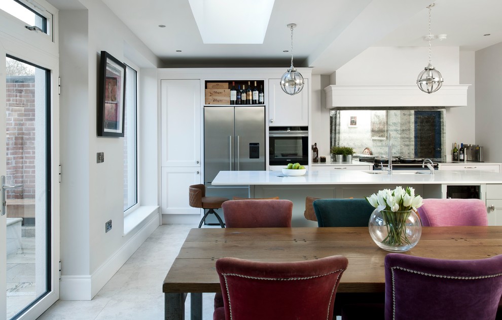 Design ideas for an eclectic kitchen in Belfast.