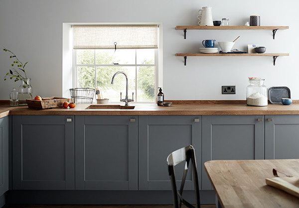 Fairford Slate Grey Shaker Style Kitchen Traditional Kitchen Other By Howdens