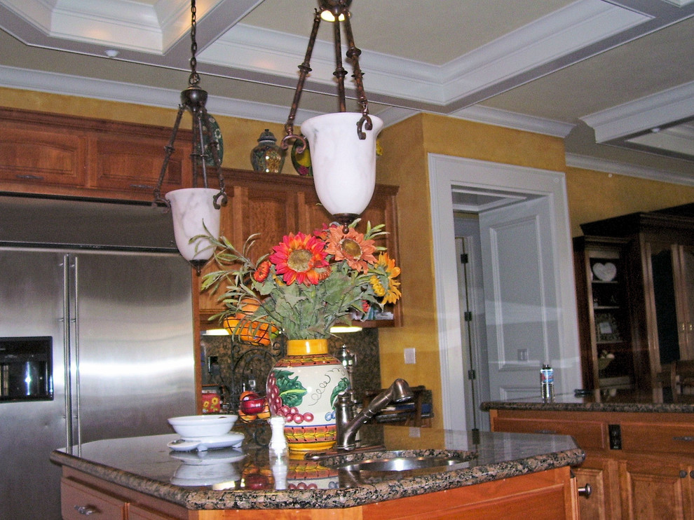 This is an example of a mediterranean kitchen in Tampa.